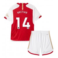 Arsenal Eddie Nketiah #14 Hemmatröja Barn 2023-24 Kortärmad (+ Korta byxor)